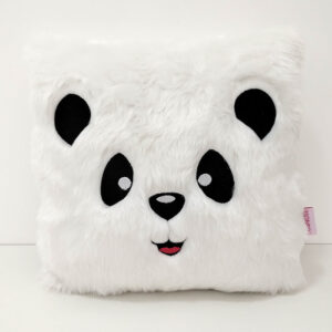 Almofada Panda Bei Bei Pelúcia Bordada 30cm